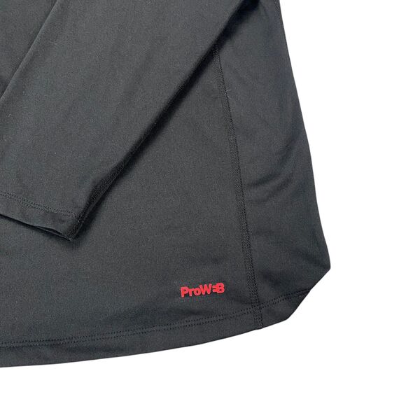 Spyder Active ProWeb Shirt Mens Large Black Stretch Raglan Sleeve Crew Neck - Picture 15 of 16